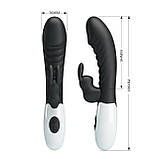 Вібратор Pretty Love Naughty Bunny Vibrator Black, фото 7