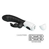 Вібратор Pretty Love Naughty Bunny Vibrator Black, фото 8