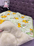 Дитяча ковдра з відкритим хутром/дитяча хутряна ковдра, фото 2
