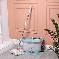 Комплект швабра з відром і віджимом, телескопічна ручка, мікрофібра для підлоги, набір для прибирання HP-35015-1
