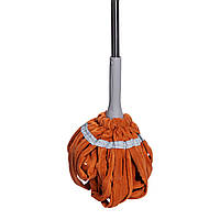.Швабра телескопічна для миття підлоги універсальна мотузкова швабра з самовіджимом для прибирання Помаранчевий HP-35015-13O