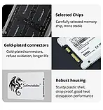 SSD SomnAmbulist H650 256 ГБ 2.5" SATA III QLC (до 550 МБ/с) Накопичувач внутрішній для ПК/ноутбука, фото 3