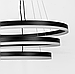 LED люстра на три кільця у чорному каркасі 60+50+40 см G68-600+500+400 BK, фото 3