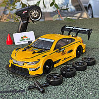 Дрифт машинка на радіоуправлінні BMW M3 жовта - 30 км/год | Машинки БМВ для дрифту на пульті управління Дрифт машина