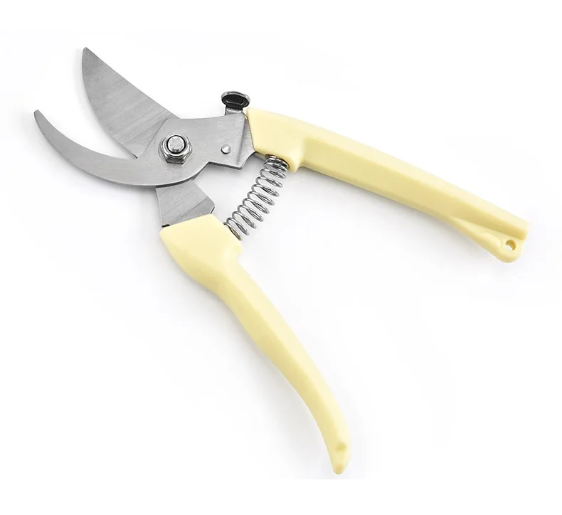 Секатор садовий з вуглецевої сталі 17,2 см з ергономічною ручкою та фіксатором безпеки