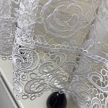 Арка гепюрова сітка з макраме біла №1003, фото 2