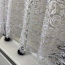 Арка гепюрова сітка з макраме біла №1003, фото 3