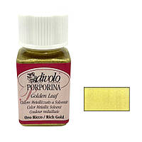 Фарба ефект рідкого металу Divolo GOLDEN LEAF 50 мл Золото роял (8057680661771)