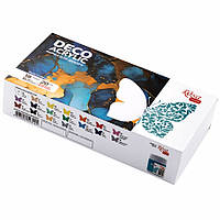 Набір акрилових фарб для декору ROSA Talent 18х20 мл матові і металіки (4823098543145