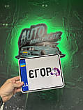 Сувенірний номер на мотоцикл 220*174 мм .З вашим написом, фото 8