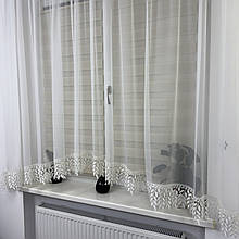 Арка бамбук з макраме біла №485