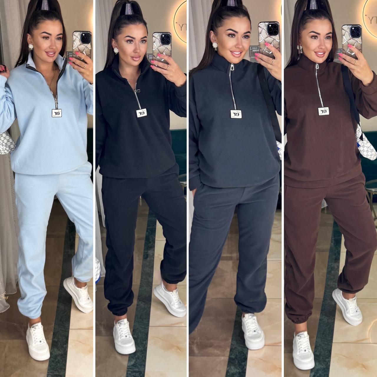 Костюм Кенгуру Матеріал: двосторонній фліс полар Мод 771-998 Колір Блакитний, Чорний, Графіт, Шоколад, фото 1