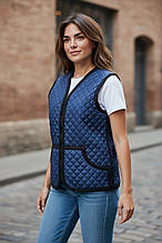 075 Безрукавка на овчині з вирізом