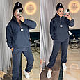 Костюм Кенгуру Матеріал: двосторонній фліс полар Мод 771-998 Колір Блакитний, Чорний, Графіт, Шоколад, фото 3