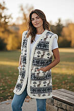 935 Безрукавка подовжена на овчині