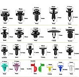 Набір автомобільних кліпс пуклі пістонів 725 шт + знімники ущільнювачі стяжки в боксі, 23 типи, фото 4