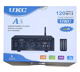 Підсилювач UKC A5 USB/SD CARD/FM/AUX 2CH