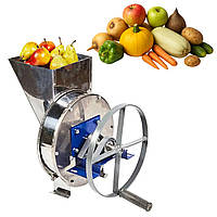 Потужна корморізка-подрібнювач ручна з нержавіючої сталі для овочів, фруктів та коренеплодів (300 кг/год)