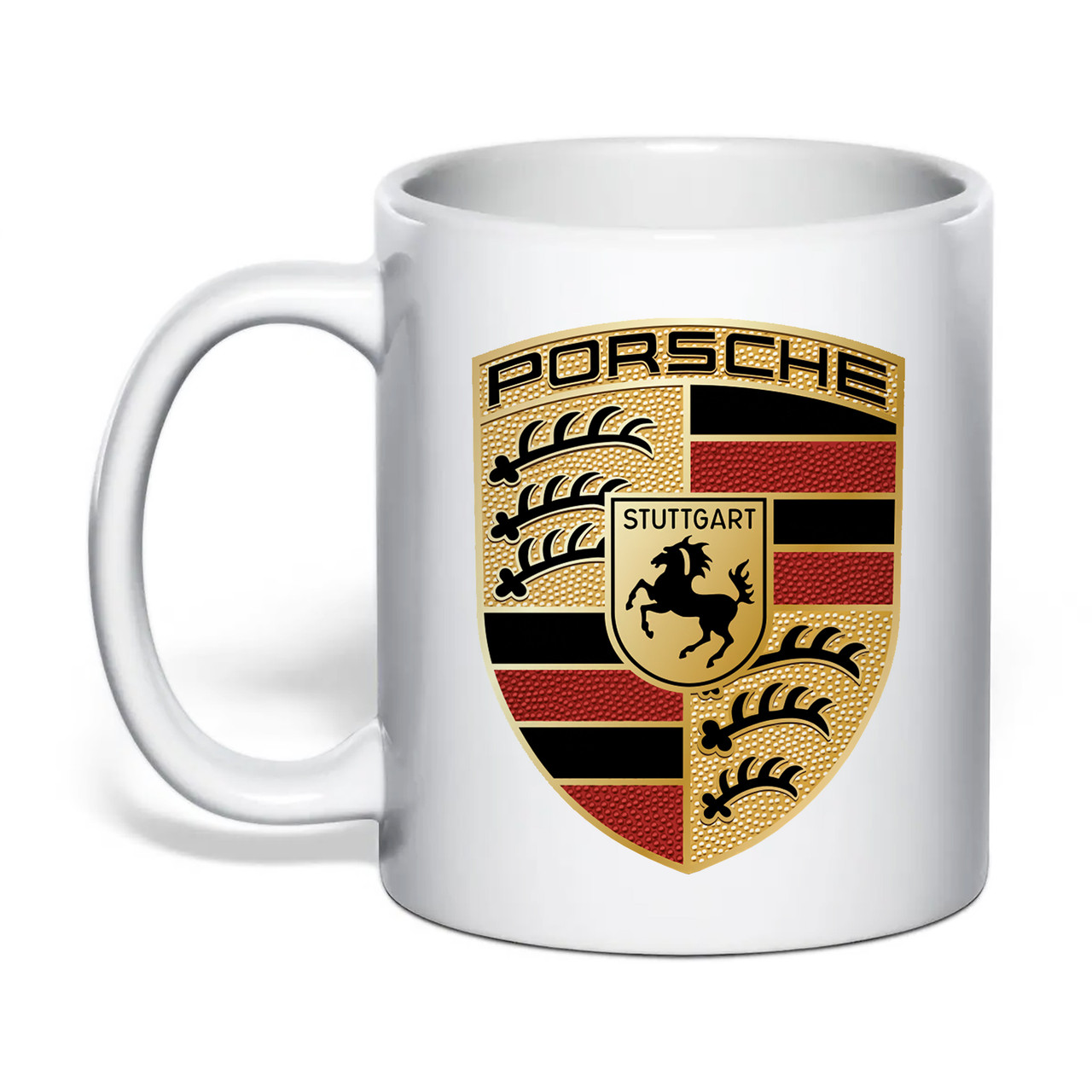 Чашка з друком "Porsche" 330 мл (колір білий) (32391), фото 1