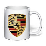 Чашка з друком "Porsche" 330 мл (колір білий) (32391), фото 2