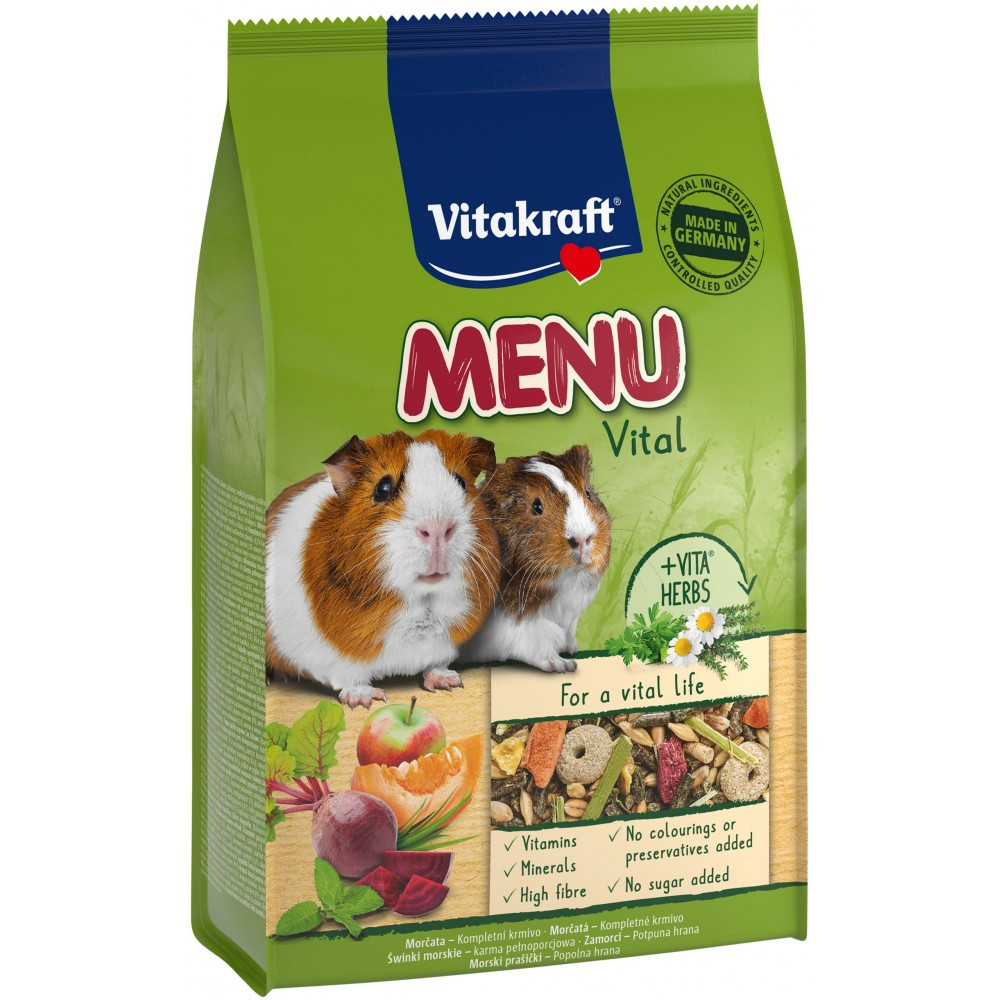 Корм Vitakraft Premium Menu Vital для декоративних гризунів та морських свинок 400 г - фото 1 - id-p2741473800