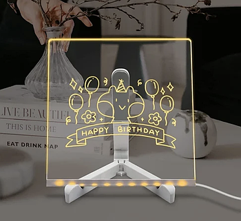 3D Акрилова Світлодіодна Дошка Для нотаток ART 9259 (60)