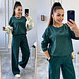 Костюм двійка із турецького мікровельвету Мод : 771-987 Кольори: Графіт, Бургунді, Пляшка, фото 8