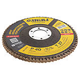 Круг пелюстковий торцевий Т27 (прямий) Ø 125 мм P40 SIGMA (9172041), фото 3