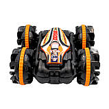 Плаваючий позашляховик-амфібія 4WD з двома моторами, оранжевий – радіокерована модель, фото 3