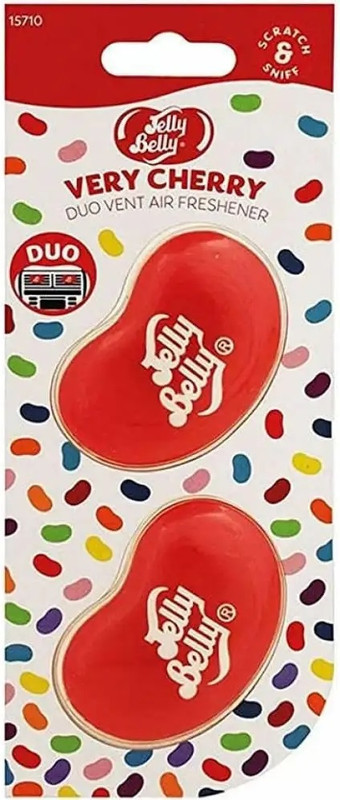 Ароматизатори для дефлектора автомобіля Jelly Belly Very Cherry, 2 х 14 г Вишня, фото 1