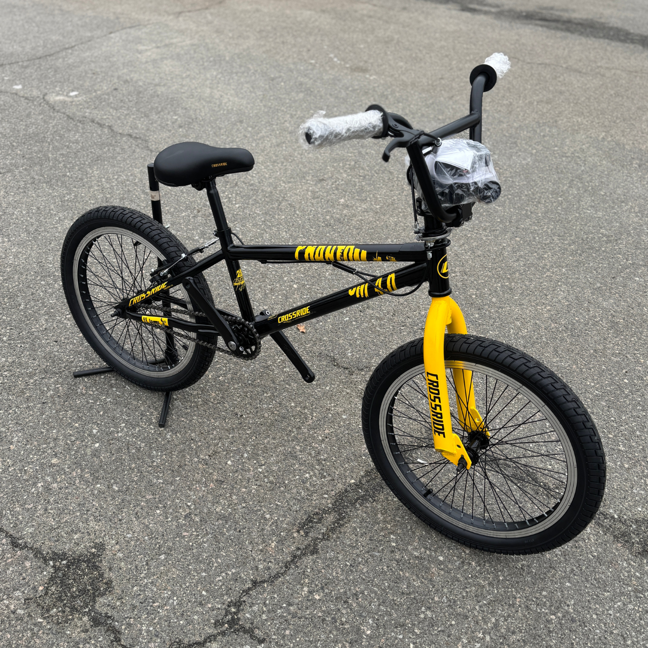 Велосипед CROSSRIDE 20 BMX-FRS ST "PHANTOM" жовтий