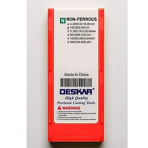MGMN400-M K10 DESKAR (Кольоровий метал) Твердосплавна пластина, фото 2