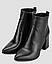 Ботильйони високі жіночі демісезонні чорні натуральна шкіра Україна ALROMARO — розмір 35 (22 см) (модель: ALR2075-83KBL), фото 3