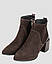 Ботильйони високі жіночі демісезонні коричневі натуральна замша Україна ALROMARO — розмір 40 (25,5 см) (модель:, фото 3