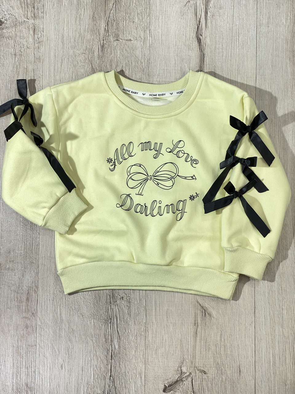 Світшот утеплений для дівчинки Hone Baby 98813 104 см Салатний