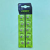 Батарейка 1.5V AG4 VIDEX (377, LR626SW, LR66) Alkaline, фото 2