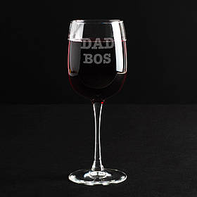 Келих для вина "Dad Bos", англійська, Крафтова коробка, 470 мл