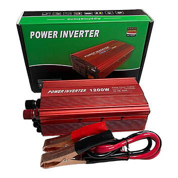 Перетворювач напруги автомобільний OPT-TOP 12 V 220 V 1200 W інвертор (1756375645)