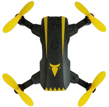 Міні-дрон OPT-TOP God of war G48 на Р/У дрон Drone CD1804 з пультом Д/К з камерою WIFI Чорно-жовтий (1756375699)