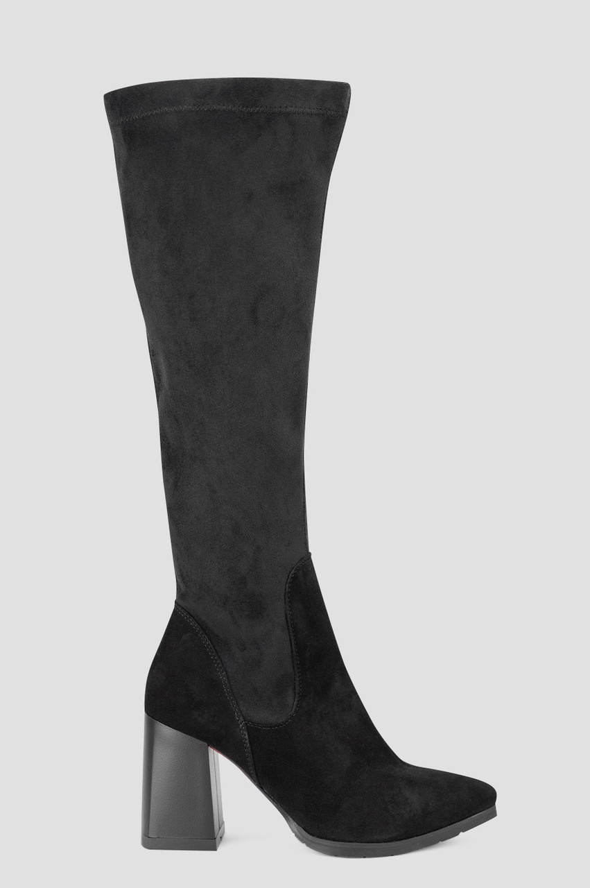 Чоботи жіночі демісезонні чорні натуральна шкіра Україна ALROMARO — розмір 35 (23 см) (модель: ALR22031-77-70ZBL), фото 1