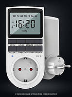 Розумна смарт-розетка з таймером без Wi-fi / Програмована розетка для бойлера, холодильника / Smart розетка