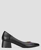 Туфлі-човники жіночі чорні натуральна шкіра ALROMARO — розмір 36 (22 см) (модель: ALR1671-343Kblack)