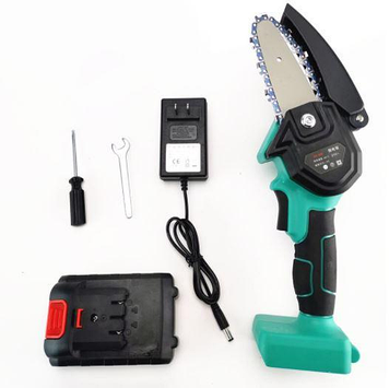 Ланцюгова пила акумуляторна OPT-TOP 24V-К-1 міні 2000 mAh Li-ion у пластиковій валізі Синя (1894330611)