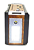 Аналоговий радіоприймач на акумуляторі Golon RX-381/2 USB/SD з LED ліхтарем Коричневий (1920775523), фото 2