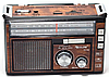 Радіоприймач переносний Golon RX-382 FM/AM/SW з ліхтарем LED Коричневий (1931177197), фото 2