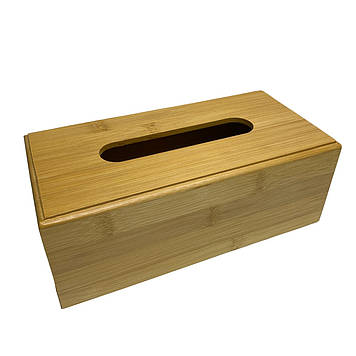 Диспенсер для серветок бамбуковий 23,5х11,5х8,8 см A-PLUS 6107