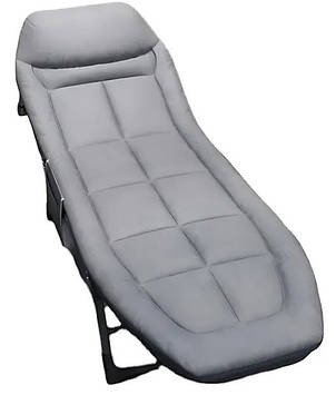 Розкладне ліжко No Brand 200x66x30 см Сіре (2081647418)