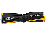 Набір рожково-шарнірних ключів 10 предметів в чохлі (8-21 мм) JCB Tools JCB-5010R, фото 2