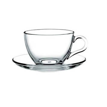 Сервіз чайний 200 мл 12 предметів скляний Pasabahce Basic 97948