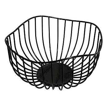 Кошик для фруктів DECOR Хвиля 25х24,5х13 см 1005 чорний